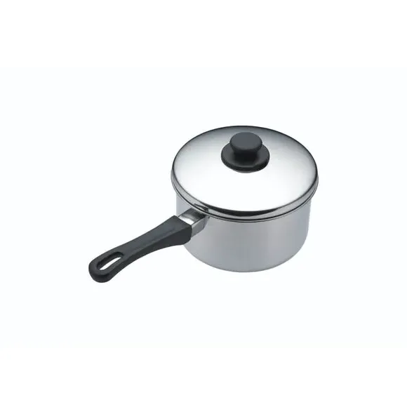 Extra Deep Induction Hob Saucepan with Lid - Silver, Stainless Steel product