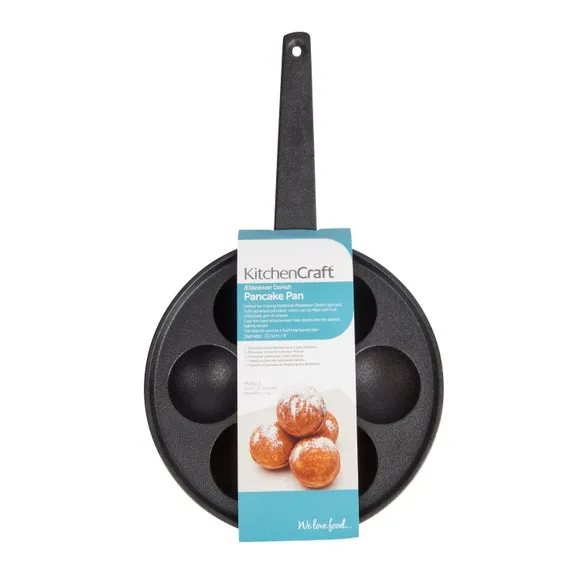 KitchenCraft 7-Mould Pancake Pan - Black, Cast Iron alternate view