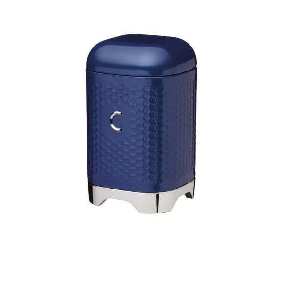 Square Storage Canister with Lid - Midnight, Steel by Dunelm, alternate view