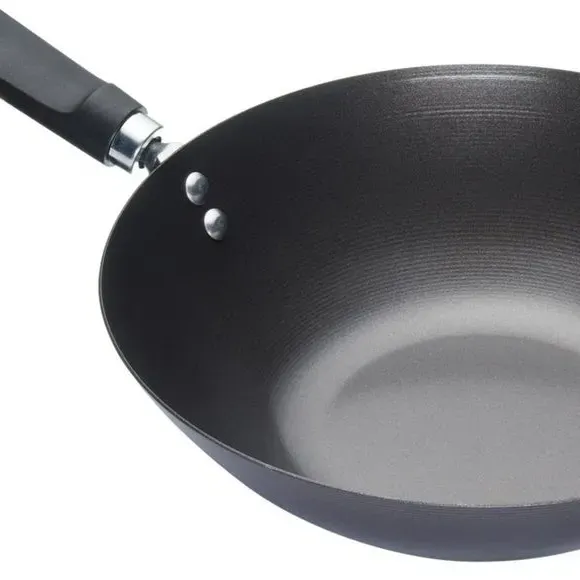 World of Flavours Oriental Non-Stick Wok - Black, Carbon Steel alternate view