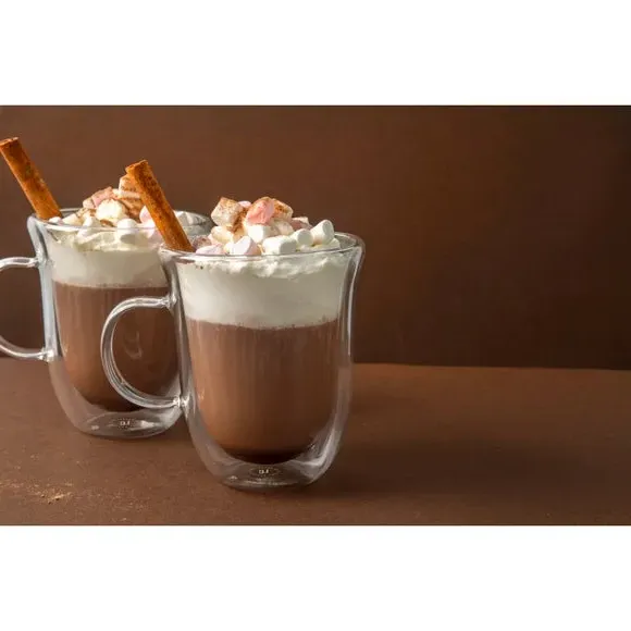 La Cafetiere Set of 2 Hot Chocolate Mugs - Borosilicate Glass product