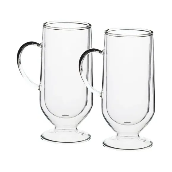 La Cafetiere Set of 2 Irish Coffee Glasses - Clear, Borosilicate Glass alternate view