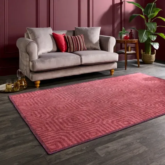 Cassetino Stripe Rug - Claret product