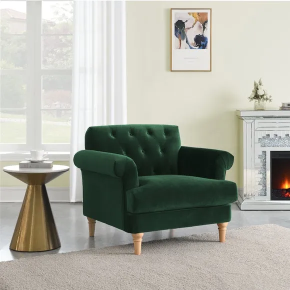 Jazz Armchair - Hunter Green, Velvet product