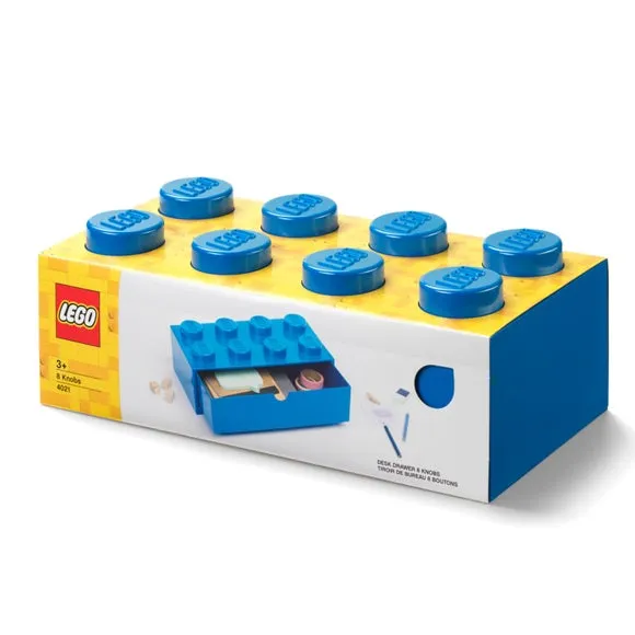LEGO Brick Medium 8 Desk Drawer - Blue alternate view