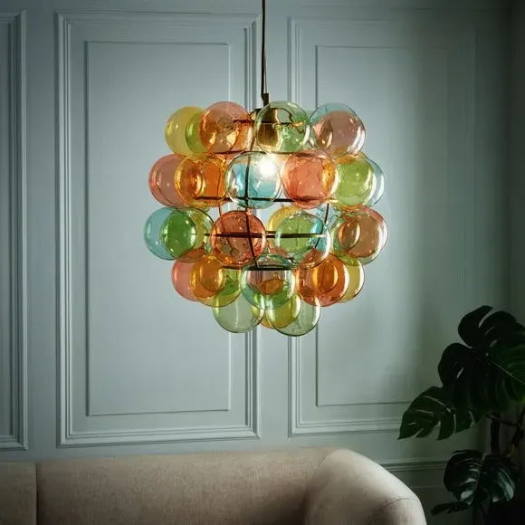 Cloud Adjustable Pendant Light - Steel & Glass alternate view