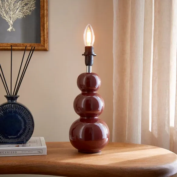 Brielle Table Lamp Base - Mulberry, Ceramic product