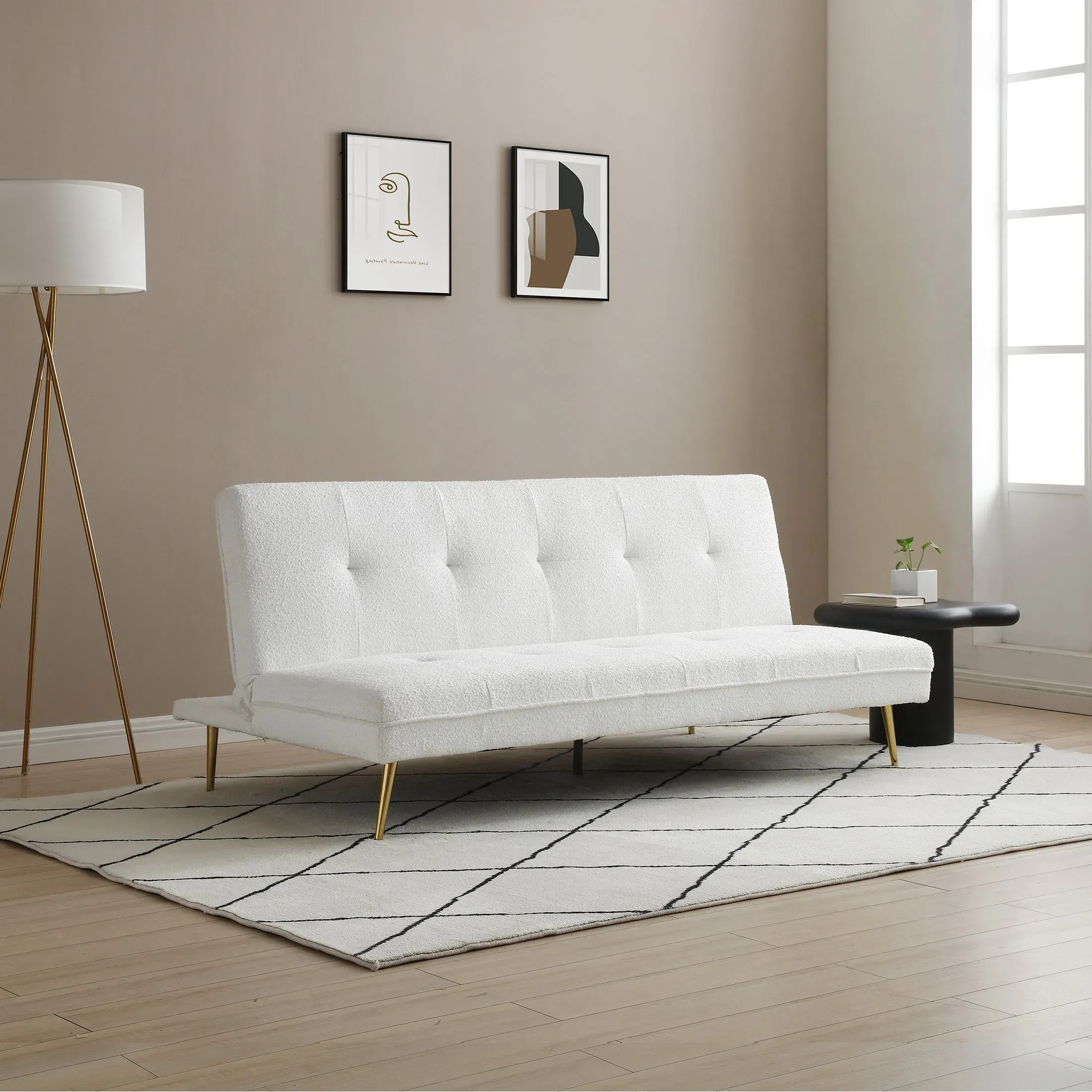 logan-boucle-sofa-bed-cream image