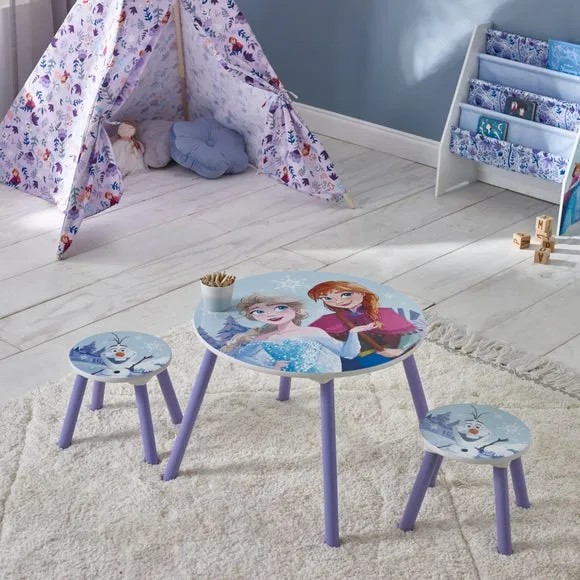 Disney Frozen Kids Table and 2 Stools - Blue product