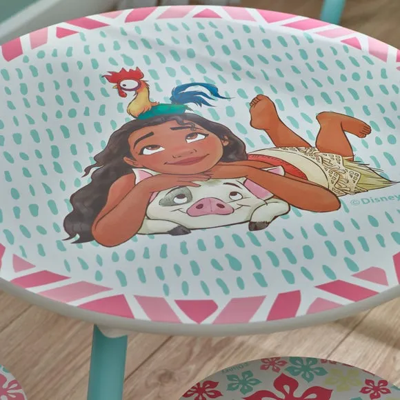 Disney Moana Table and 2 Stools Set - Multicolor, Wood alternate view