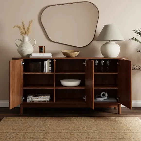 Mateo Large Curved Sideboard - Walnut alternate view