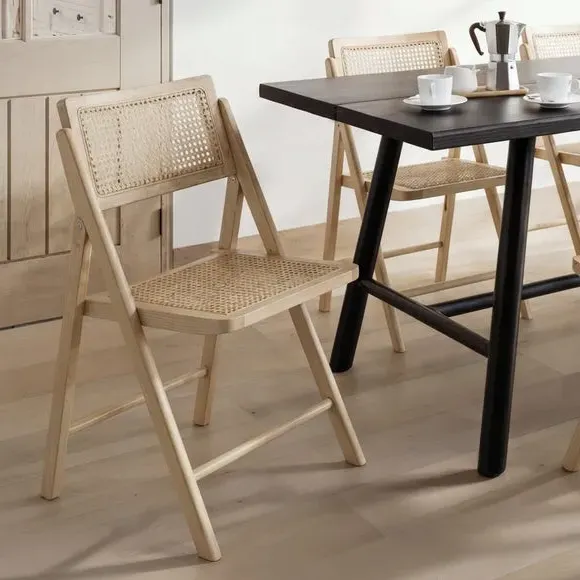 Ashton Foldable Rattan Dining Chair - Blonde product
