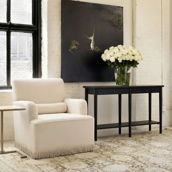 Josephine Accent Chair - Cream, Velvet alternate view