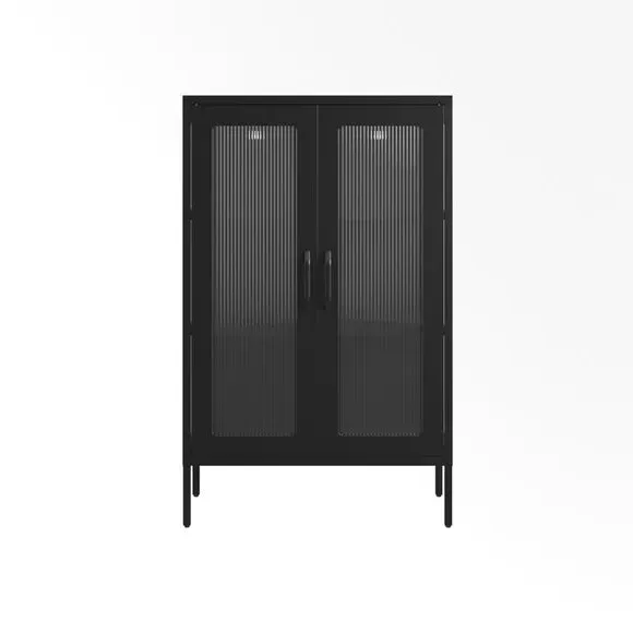 Marsh 2-Door Display Cabinet - Black alternate view