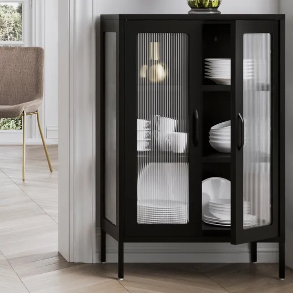 Marsh 2-Door Display Cabinet - Black product