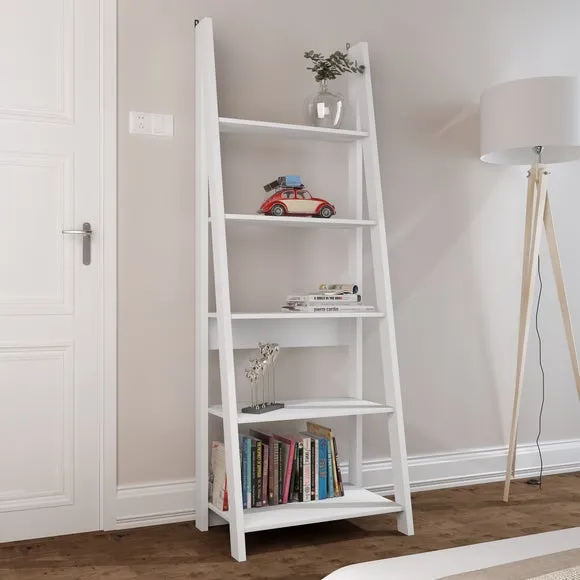 Tiva Ladder Bookcase - White product