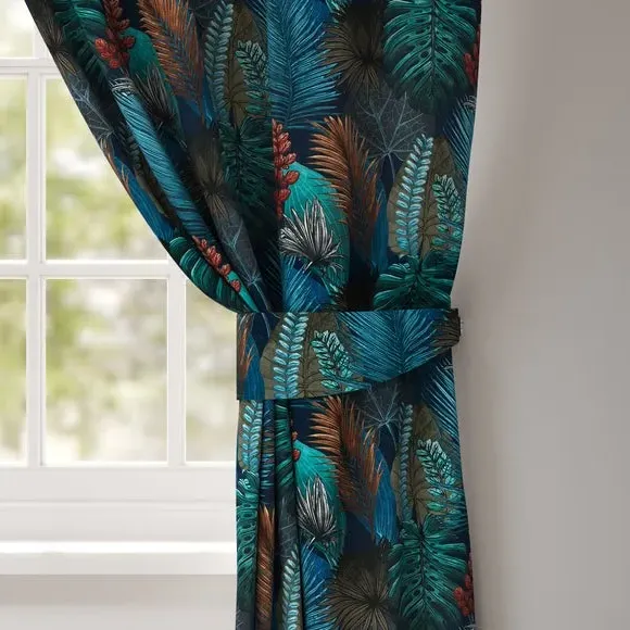 Rainforest Curtain Tieback - Teal product