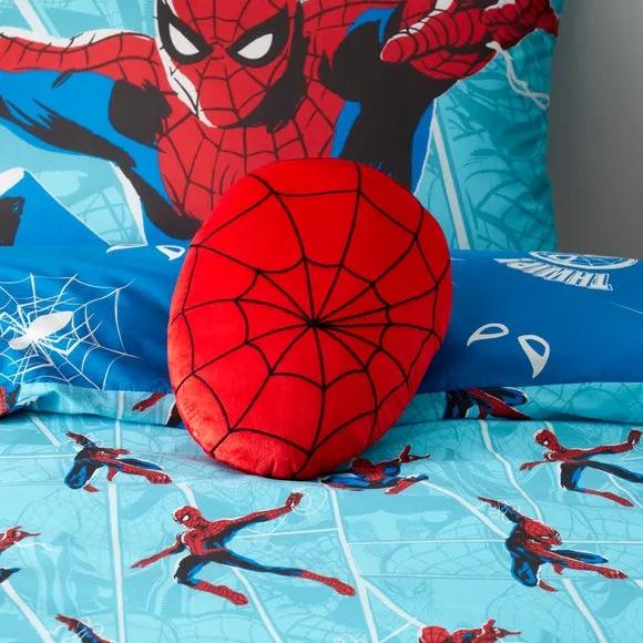 Spider-Man Face Cushion with 3D Elements - Red alternate view