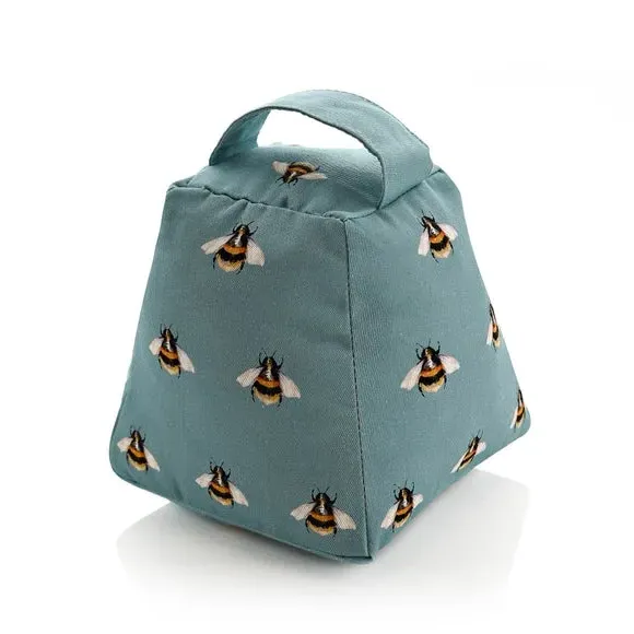 Printed Bee Doorstop - Blue product