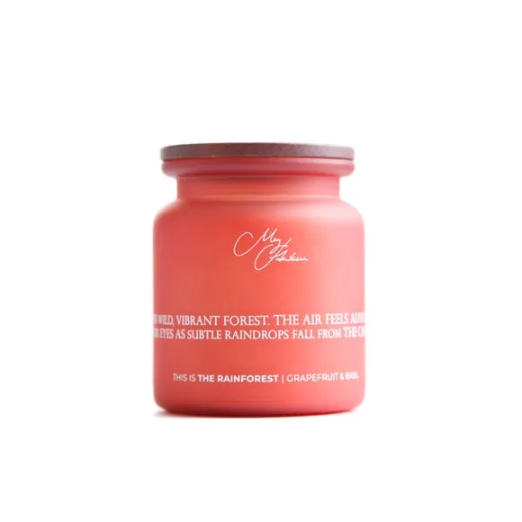 The Rainforest Hummingbird Soy Candle - Pink alternate view