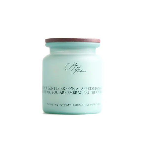 The Retreat Kingfisher Soy Candle - Blue alternate view