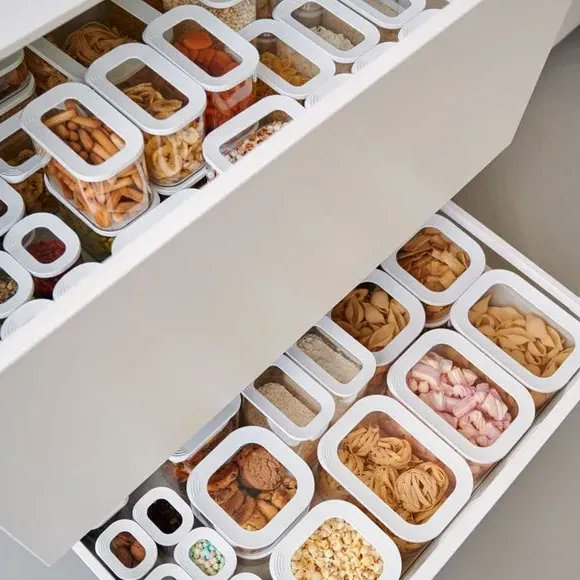 Mepal Modula Set of 7 Food Storage Containers - Clear alternate view