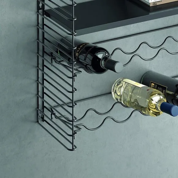 Tomado Book Shelf and Wine Rack - Black alternate view