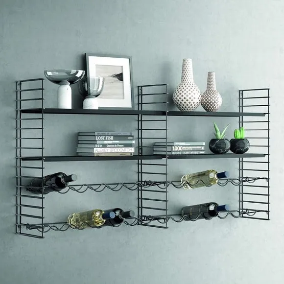 Tomado Book Shelf and Wine Rack - Black product