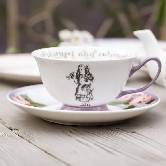 V&A Alice Tea Cup and Saucer Set - Fine China product