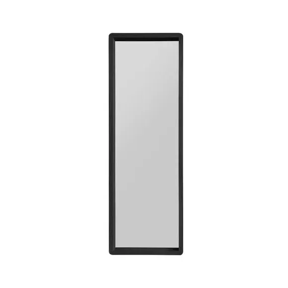 Rectangle Full Length Wall Mirror - Black, Oak alternate view