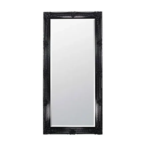 Rectangle Full Length Wall Mirror - Black alternate view