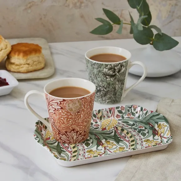 Morris & Co Pimpernel Mug & Tray Set - Multicolor product