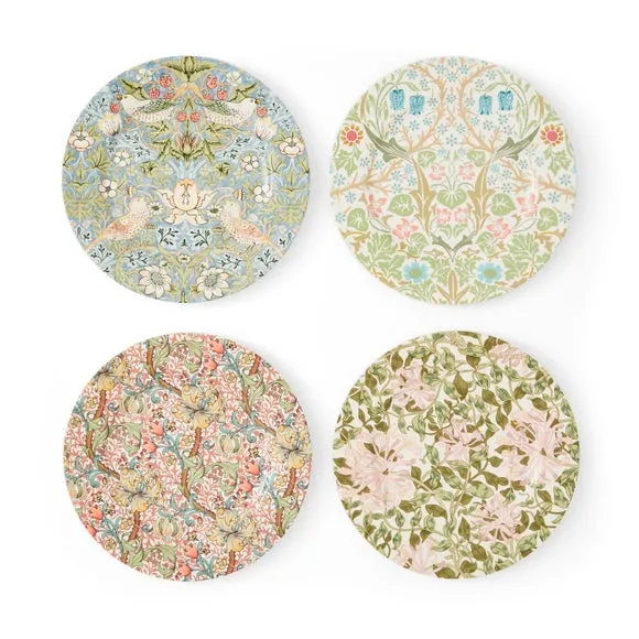 Morris & Co Set of 4 Side Plates - Multicolor, Porcelain product