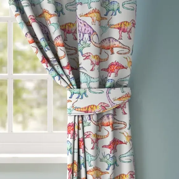 Dinosaur Gallery Curtain Tieback - Multicoloured, Cotton product