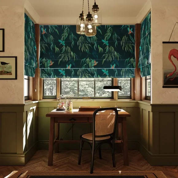 Kingfisher Easy Chain Roman Blind - Blue product