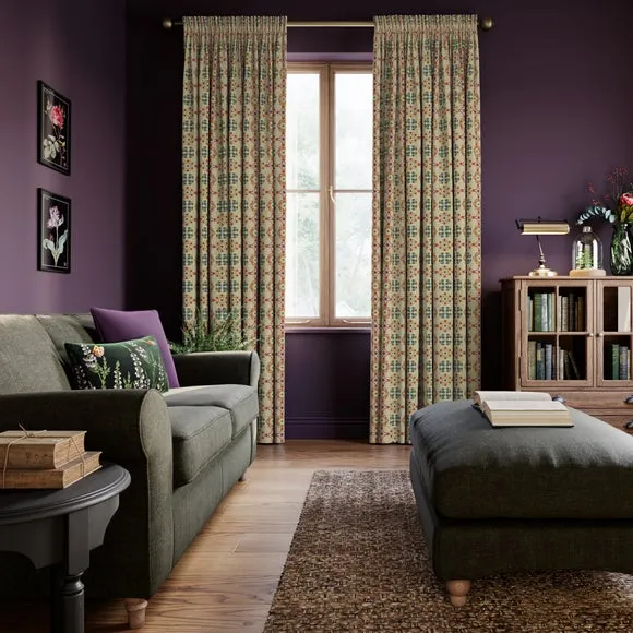Made to Measure Curtains - Red, Polyester alternate view