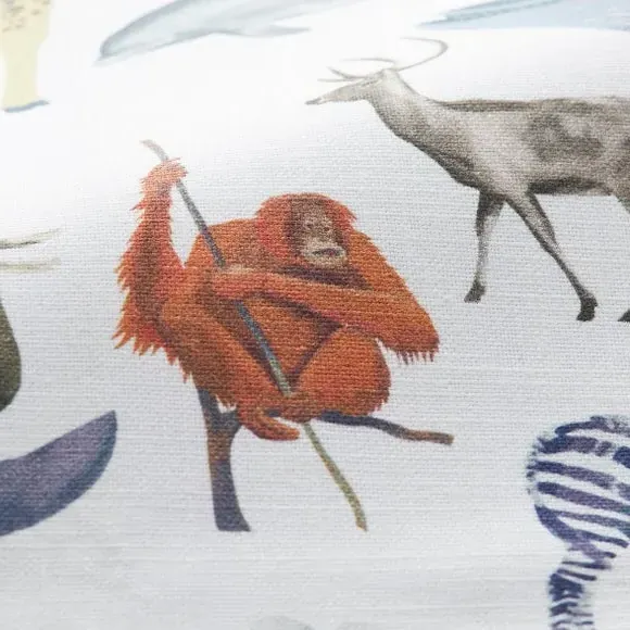 Mammals Made to Measure Roman Blind - Multicoloured, Cotton alternate view