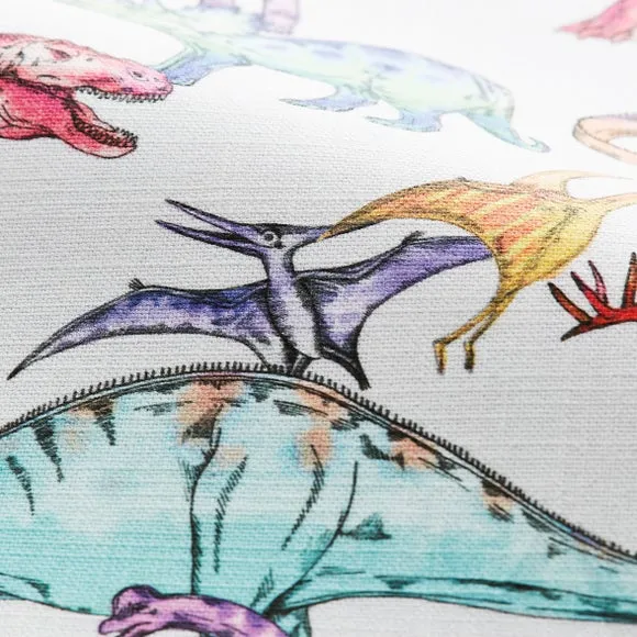 Natural History Museum Dinosaur Gallery Fabric By The Metre - Multicoloured, Cotton product