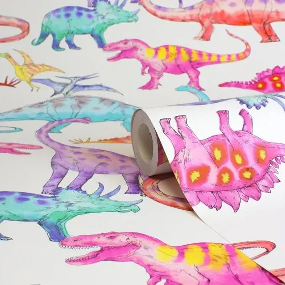 Natural History Museum Dinosaurs Gallery Wallpaper - Multicolor product