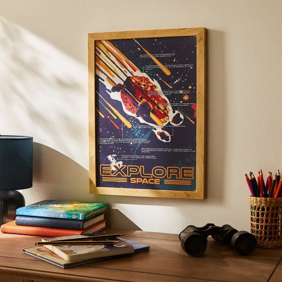 Natural History Museum Explore Space Framed Print - Multicolor product