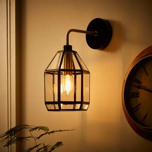Natural History Museum Industrial Glass Wall Light - Clear alternate view
