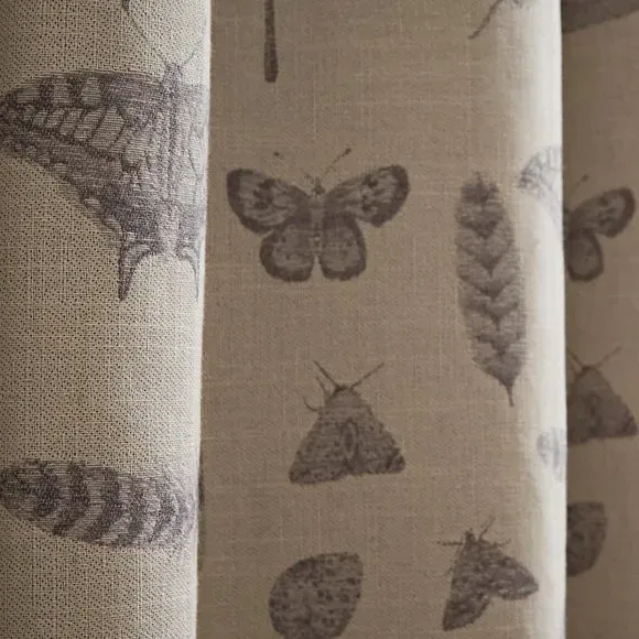 Nature Study Eyelet Curtains - Natural, Cotton by Dunelm, image 3