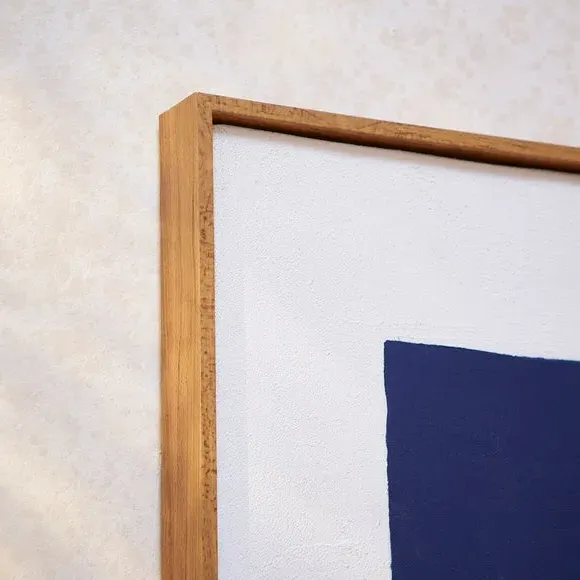 Origin of Colour The Blues Framed Canvas - Blue alternate view