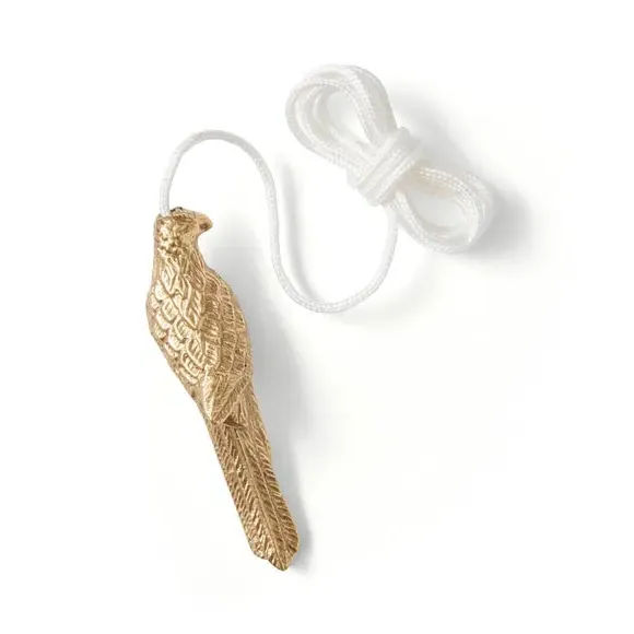Parrot Light Pull - Gold, Brass by Dunelm, image 3