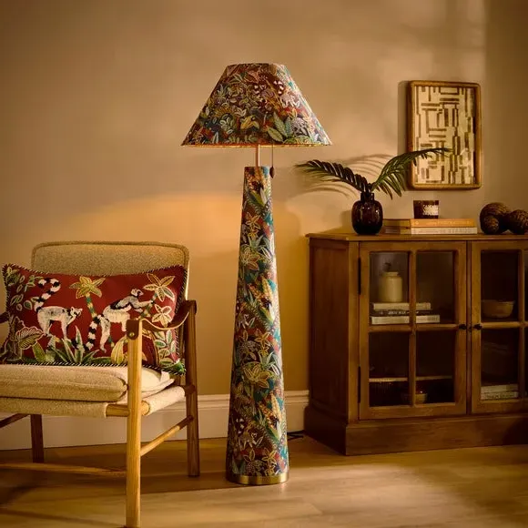 Tapered Floor Lamp with Pull Cord - Multicolor alternate view