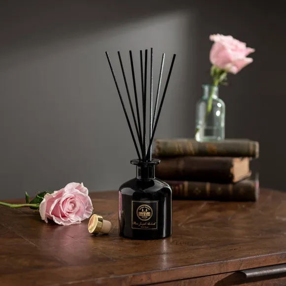 Wild Rose Reed Diffuser - Black, Glass alternate view