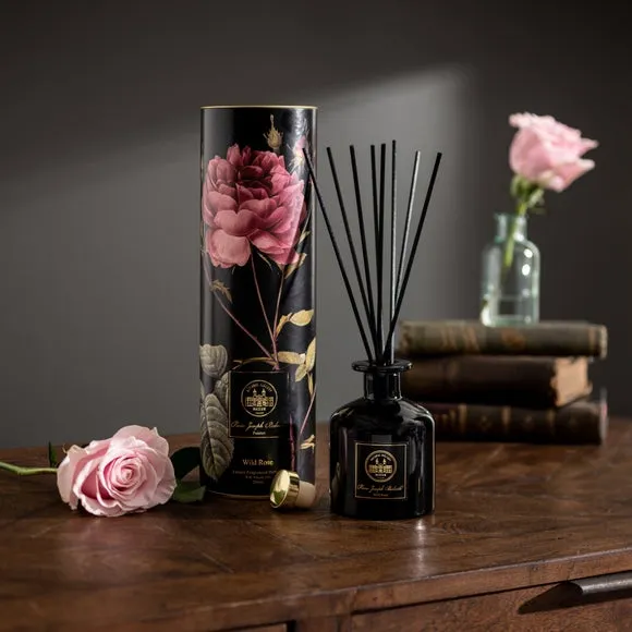 Wild Rose Reed Diffuser - Black, Glass product