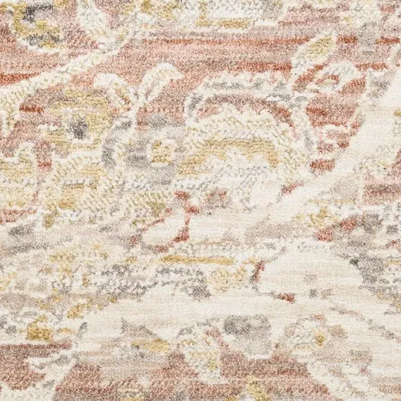 Antique Fusion Rug with Distressed Finish - Brick Red alternate view
