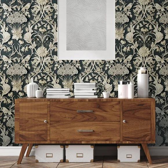 Eloise Self Adhesive Wallpaper - Charcoal product