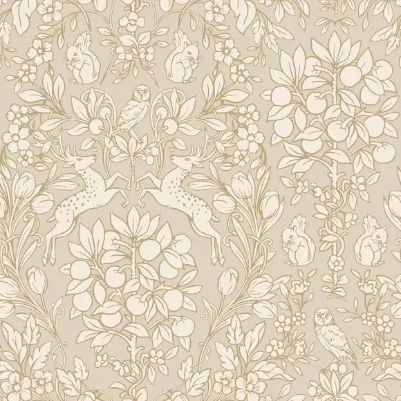 Enchanted Self Adhesive Wallpaper - Taupe alternate view